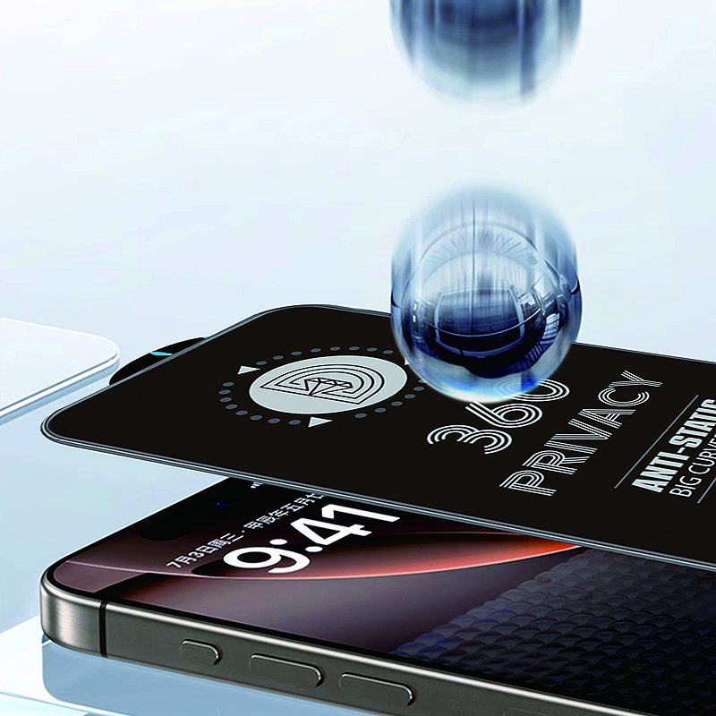 Tempered glass Privacy 360 for iPhone 13 / 13 Pro / 14 / 16e / 17e - Billede 5