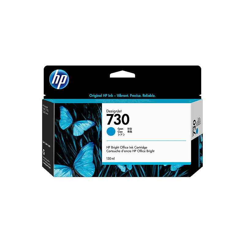 HP 730 130-ml Cyan DesignJet Ink Cartridge