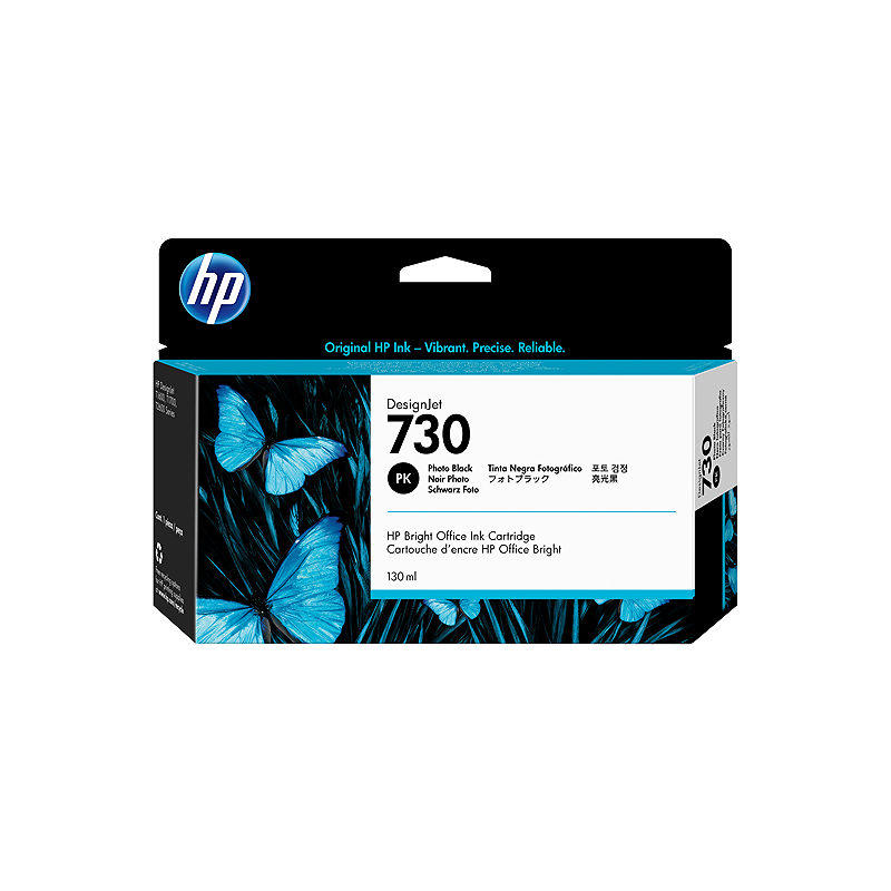 HP 730 130-ml Photo Black DesignJet Ink Cartridge