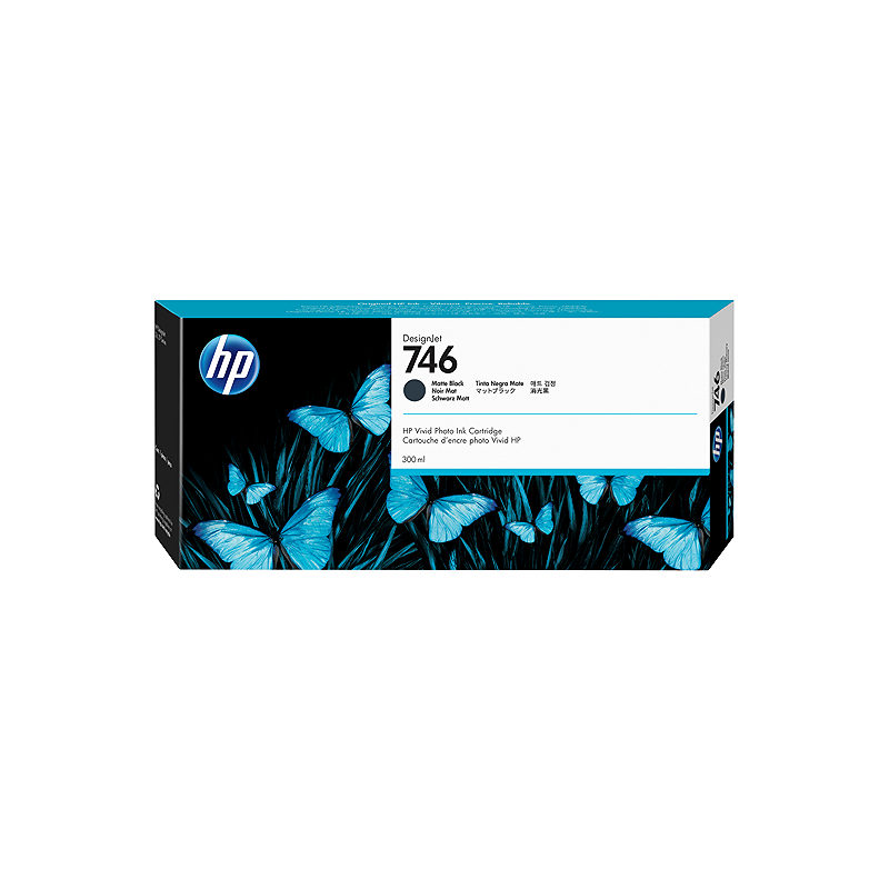 HP 746 300-ml Matte Black DesignJet Ink Cartridge