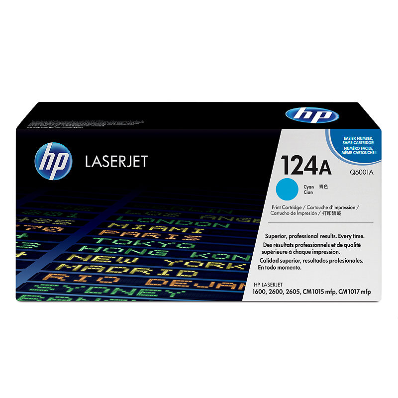 HP Original 124A LaserJet-tonerpatron, cyan