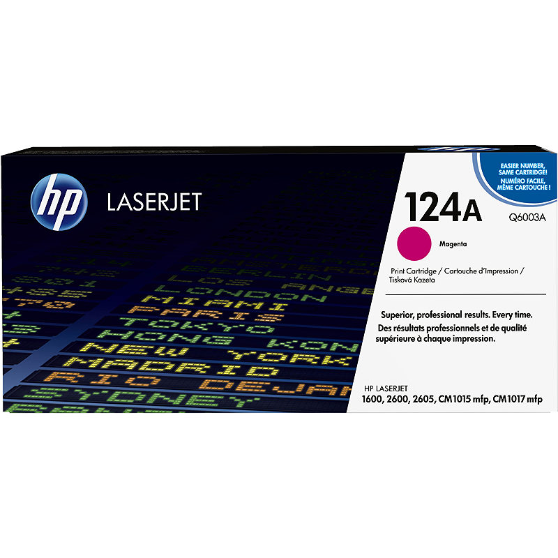 HP Original 124A LaserJet-tonerpatron, magenta