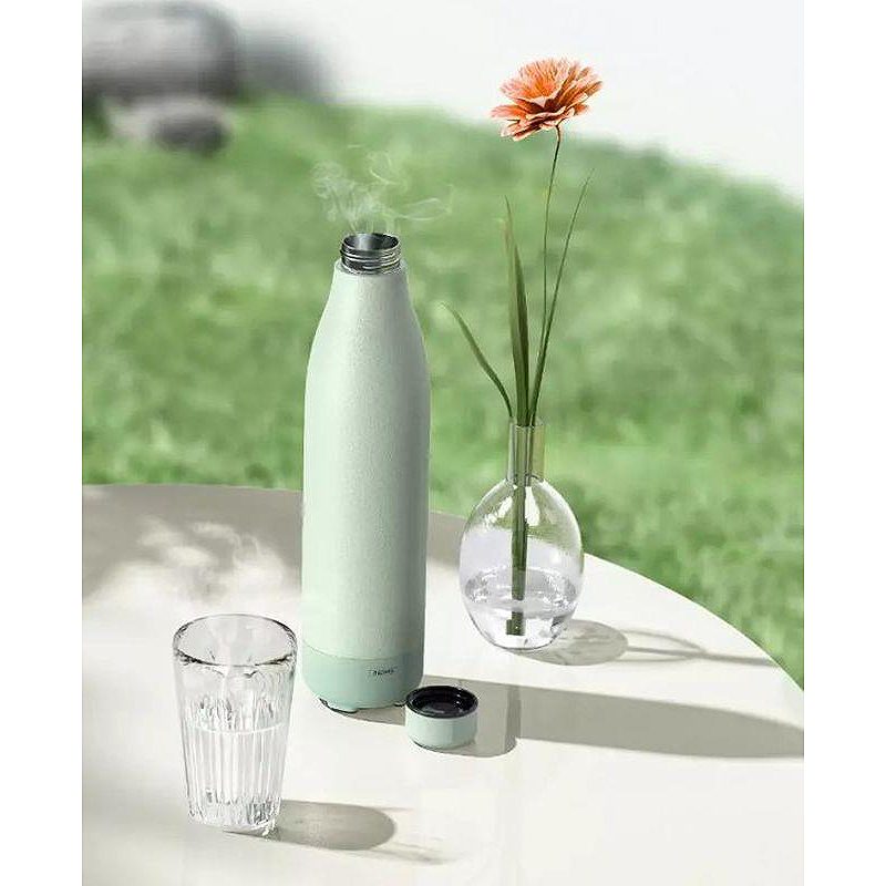 THERMOS WITH WIRELESS SPEAKER 500ML RB-M5 BLUETOOTH 5.0 GREEN/GREEN - Billede 2