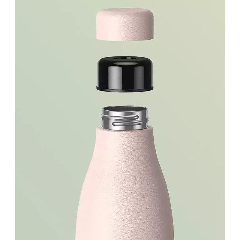 THERMOS WITH WIRELESS SPEAKER 500ML RB-M5 BLUETOOTH 5.0 PINK/PINK - Billede 2