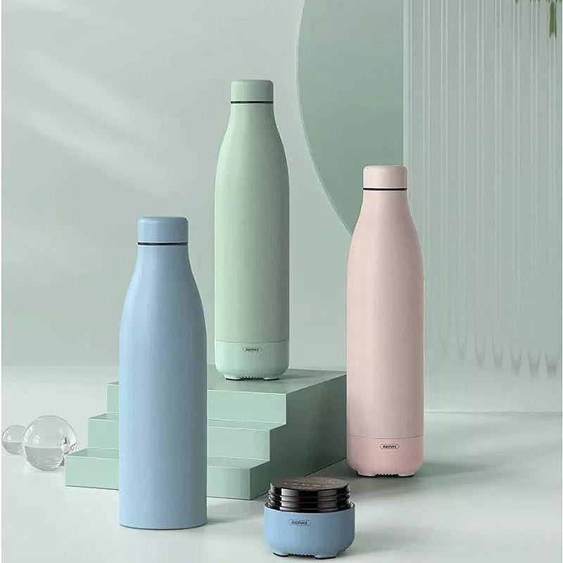 THERMOS WITH WIRELESS SPEAKER 500ML RB-M5 BLUETOOTH 5.0 PINK/PINK - Billede 3