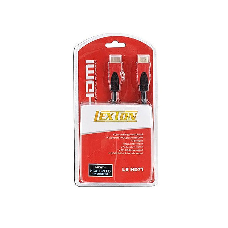 Cable HDMI-HDMI 1,5m red v1.4 blist. - Billede 2