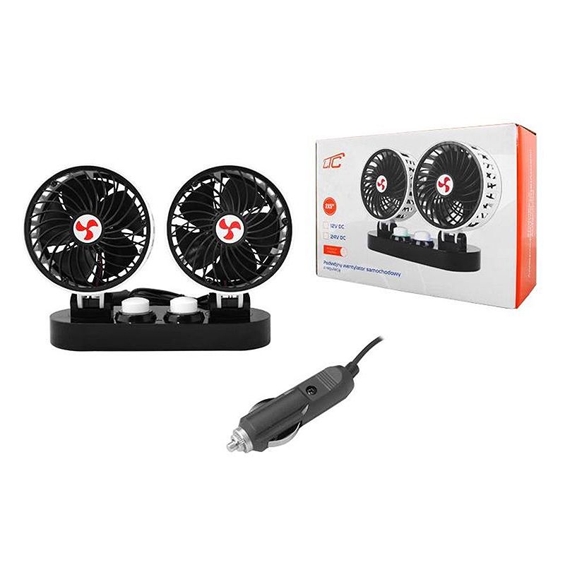 Car double fan 24V 2x5” with regulation - Billede 2