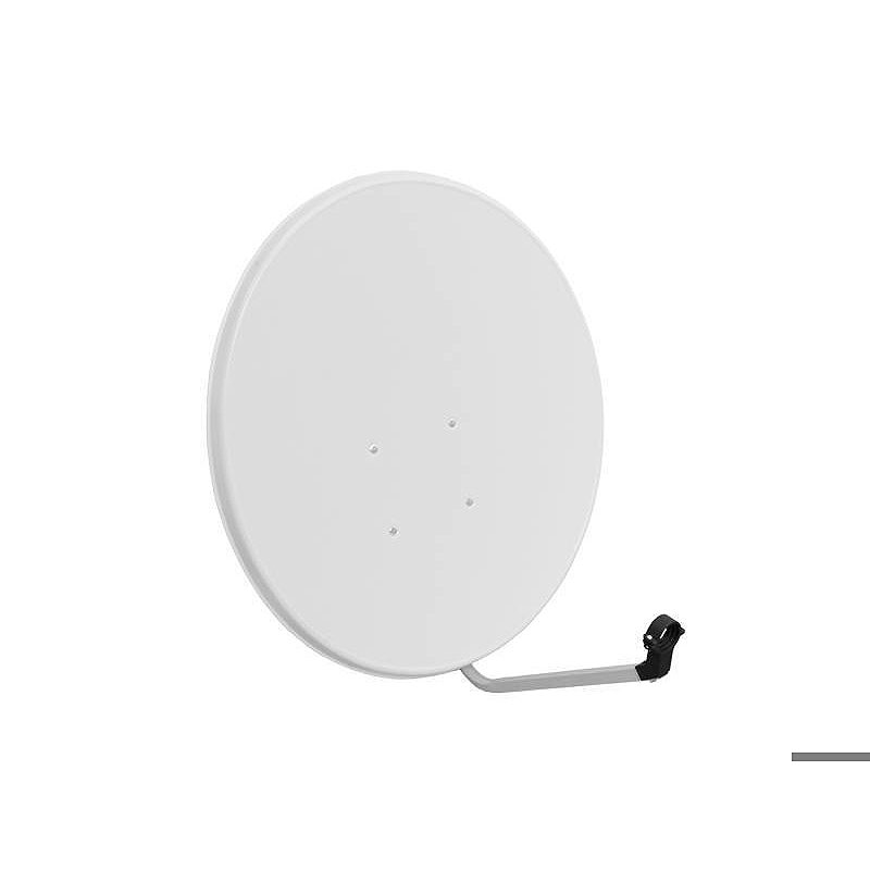 Satellite dish 80, white, 5pcs kit with mounting accessories