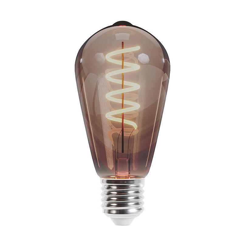 LED Bulb Filament E27 ST64 4W 230V 2000K 250lm SF smoked Forever Light - Billede 2