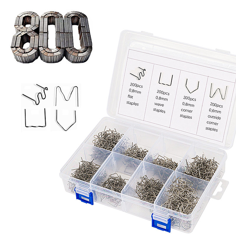 Set of staples for plastic welder
