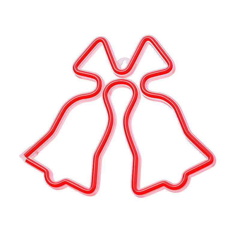 Neon LED CHRISTMAS BELLS red FLNE17 Forever Light - Billede 2