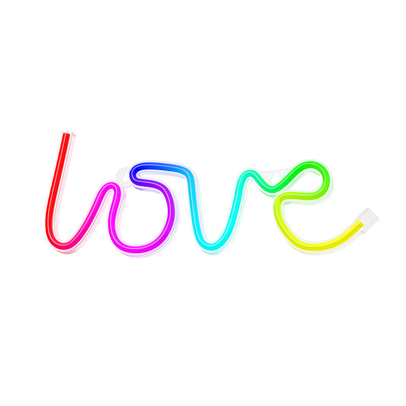 Neon LED RGB LOVE FLRN01 + RC Forever Light - Billede 2