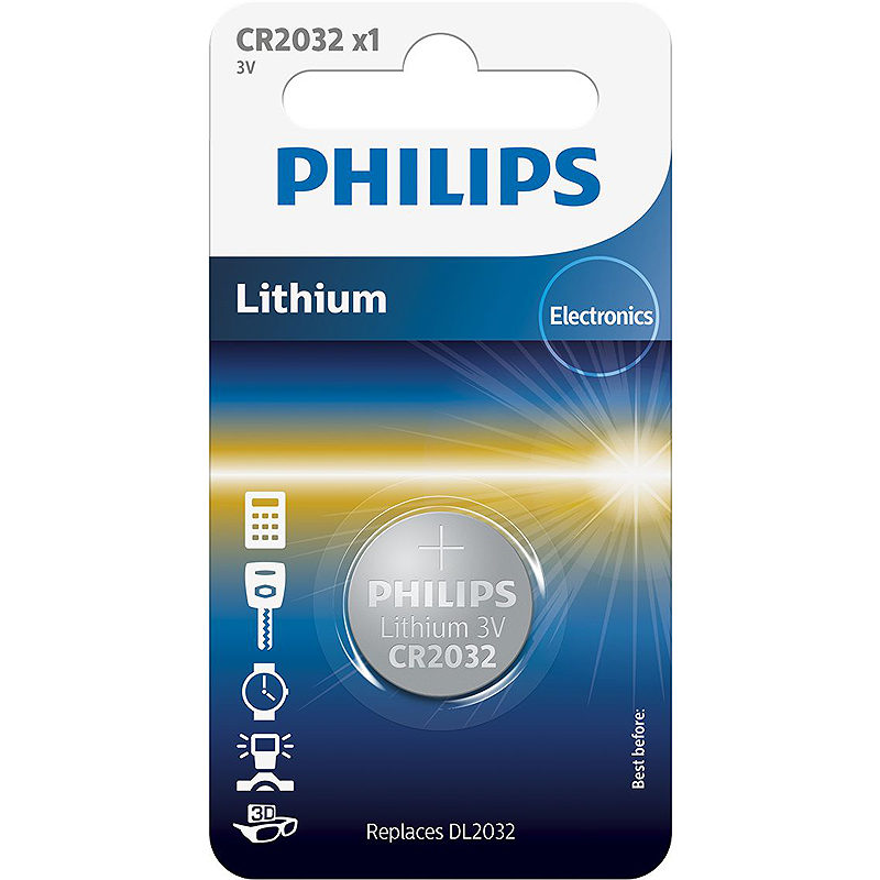 Philips Minicells Knapbatteri CR2032/01B