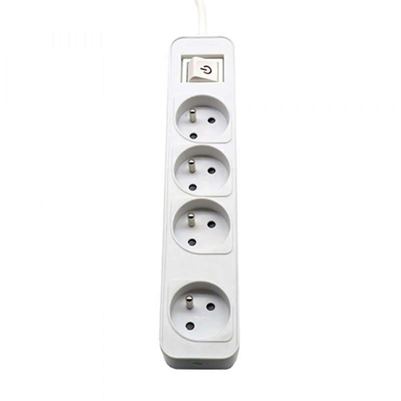 Power strip PHILIPS extension cord 4 sockets 3m 10A white