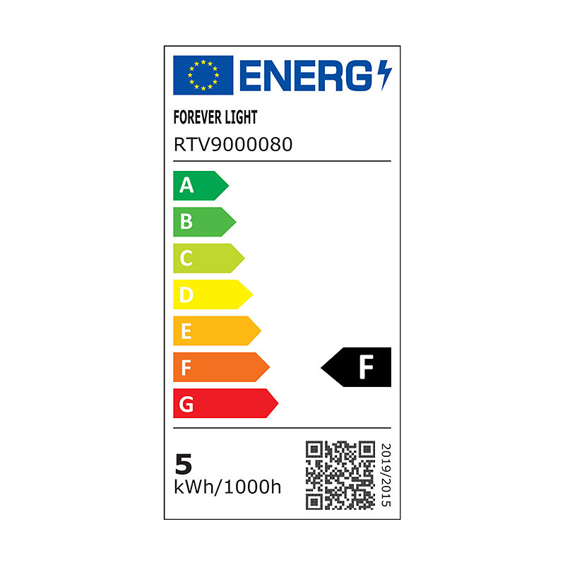 Forever Light LED Bulb RGB E14 G45 5W 500lm 4000K class F - Billede 3