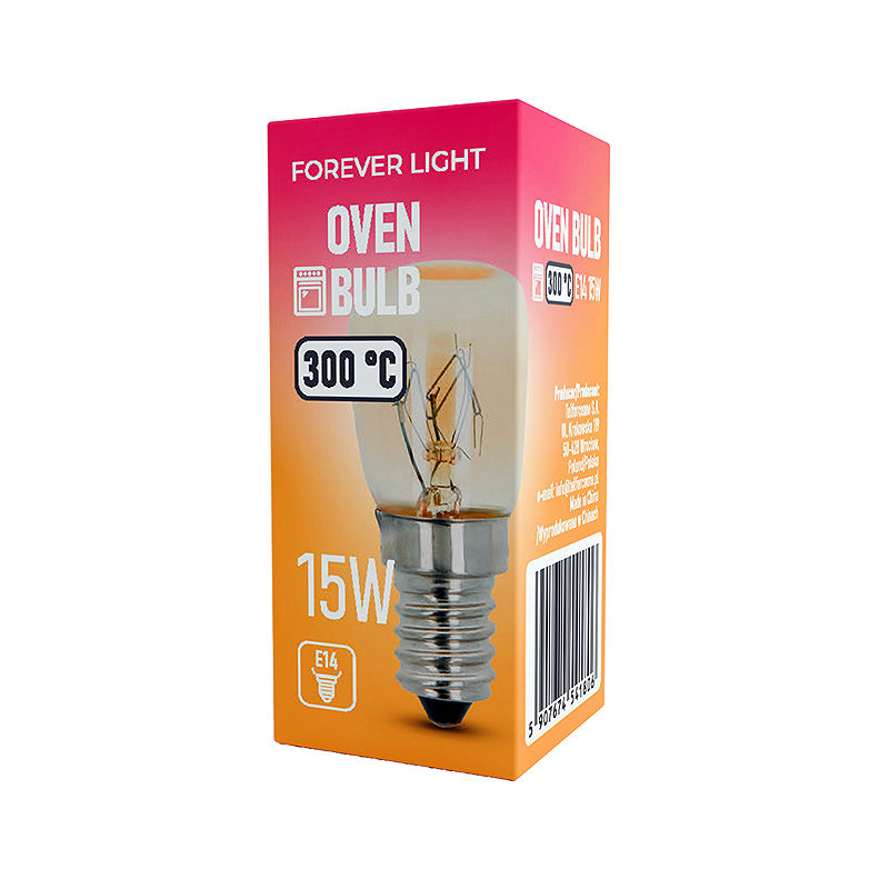 Forever Light Oven Light bulb E14 T25 15W 230V 60lm 300° - Billede 2