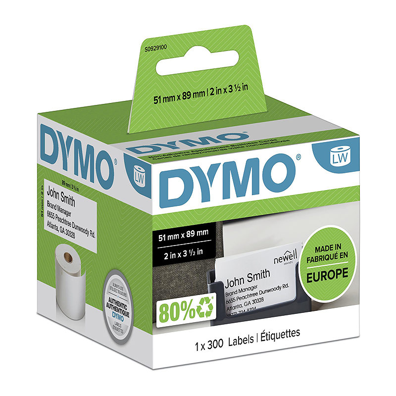 DYMO Ægte LabelWriter Aftale-/Navneskilteetiketter