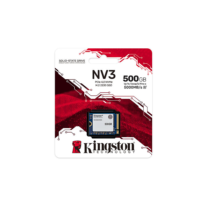 Kingston Technology 500G NV3 M.2 2230 NVMe SSD - Billede 3