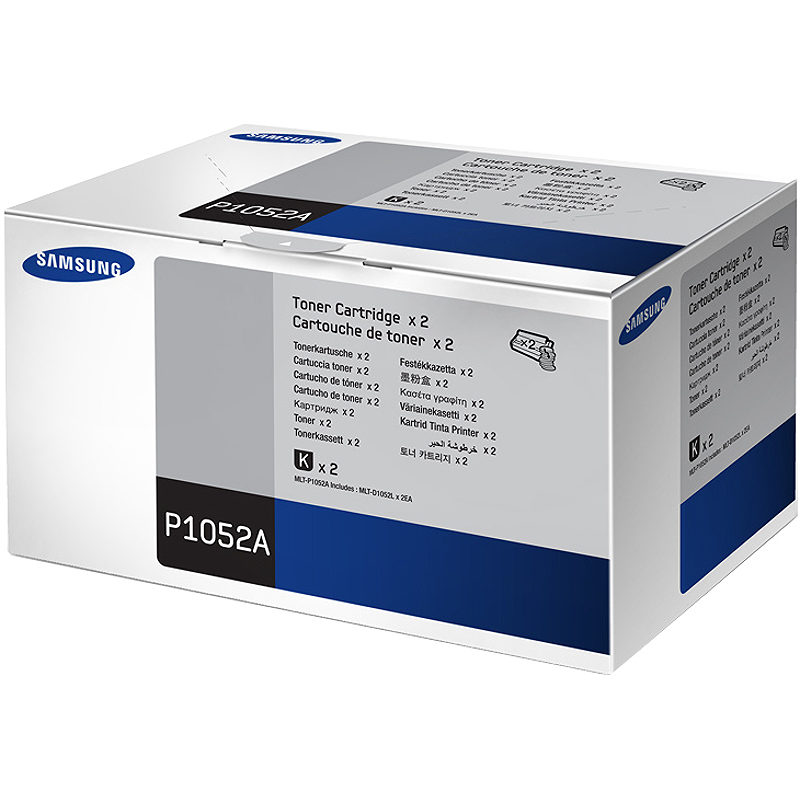 Samsung Pakke med 2 stk. MLT-P1052A-tonerpatroner med høj kapacitet, sort