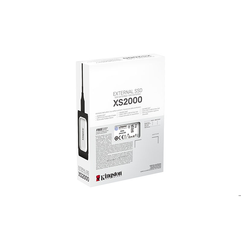 Kingston Technology 1000G PORTABLE SSD XS2000 - Billede 7