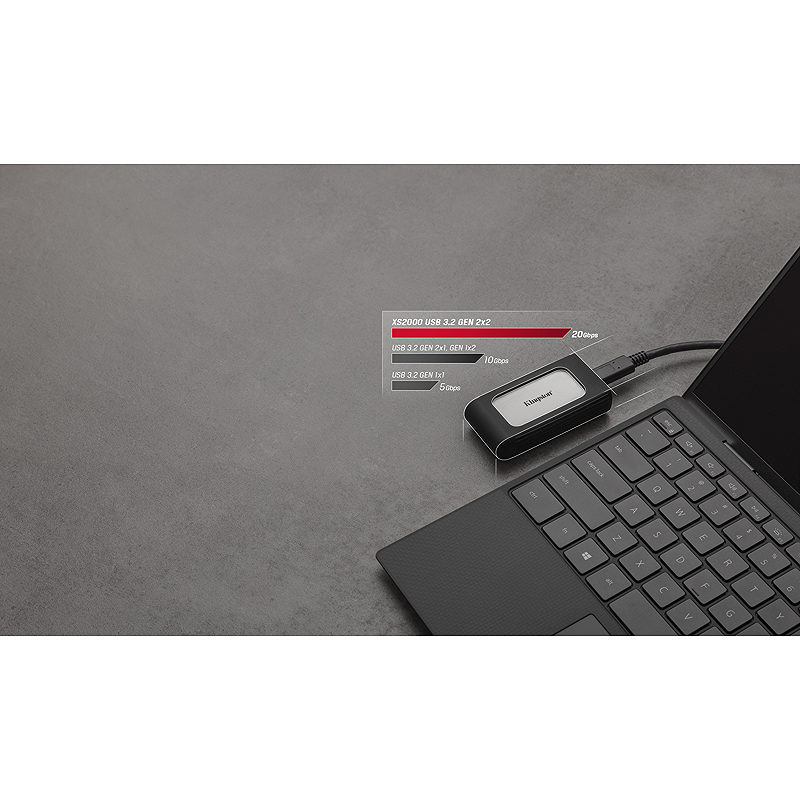 Kingston Technology 2000G PORTABLE SSD XS2000 - Billede 10