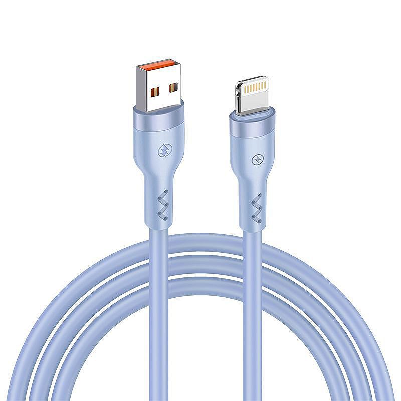 T-PHOX CABLE BOLD USB/LIGHTNING 3A SKY BLUE