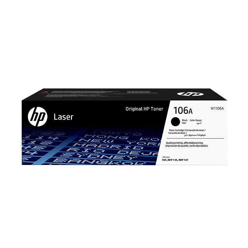 HP 106A Original LaserJet-tonerpatron, sort