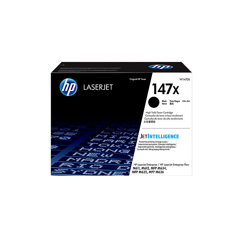 HP LaserJet 147X sort Original -tonerpatron med høj ydeevne