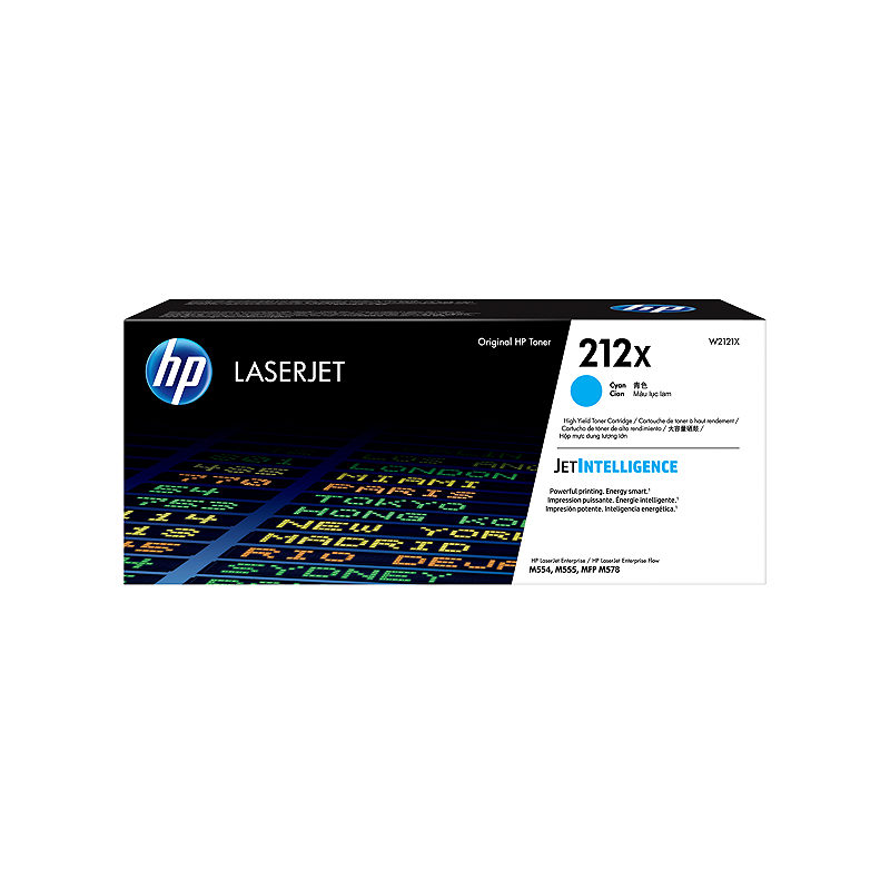 HP Original 212X LaserJet-tonerpatron med høj kapacitet, cyan