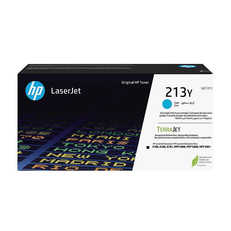 HP 213Y original LaserJet-tonerpatron med ekstra høj kapacitet, cyan