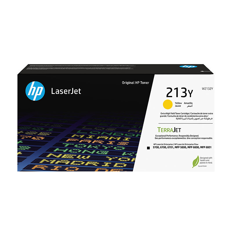 HP 213Y original LaserJet-tonerpatron med ekstra høj kapacitet, gul