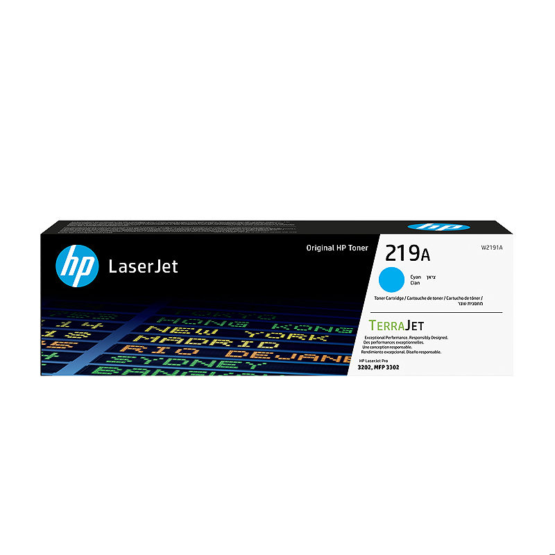 HP 219A original LaserJet-tonerpatron, cyan