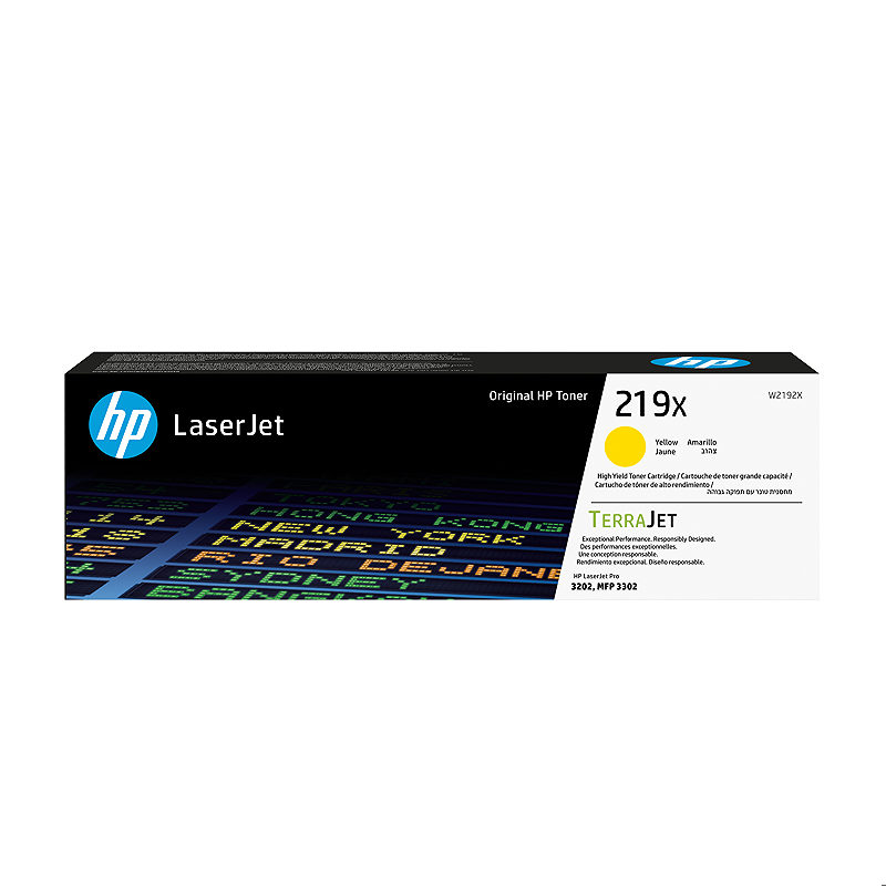HP 219X original LaserJet-tonerpatron med høj ydelse, gul