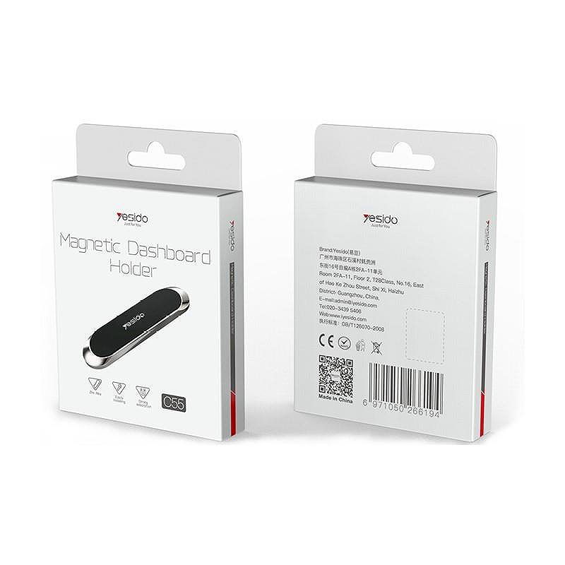YESIDO MAGNETIC UNIVERSAL HOLDER C55 BLACK - Billede 2
