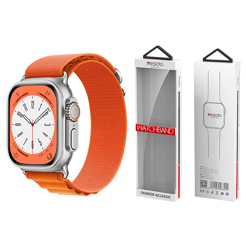 YESIDO WB24 SPORT STRAP LOOP do APPLE WATCH 38/40/41 ORANGE