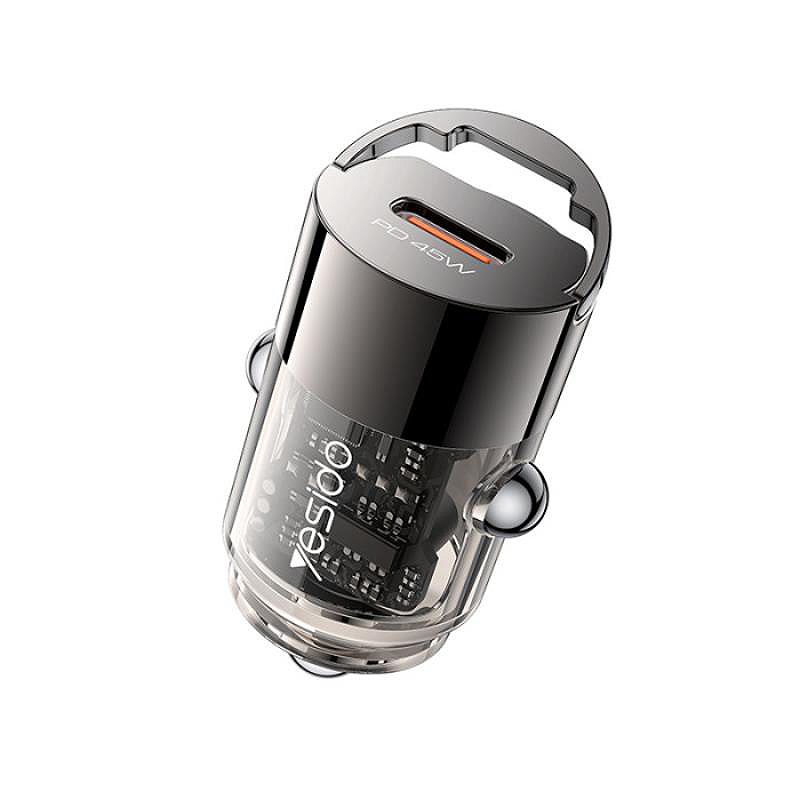 YESIDO CAR CHARGER Y67B PD 45W USB-C BLACK