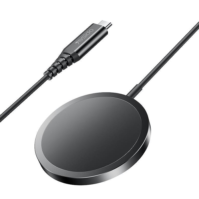 YESIDO INDUCTIVE CHARGER DS21 TYPE-C MAGSAFE 15W BLACK