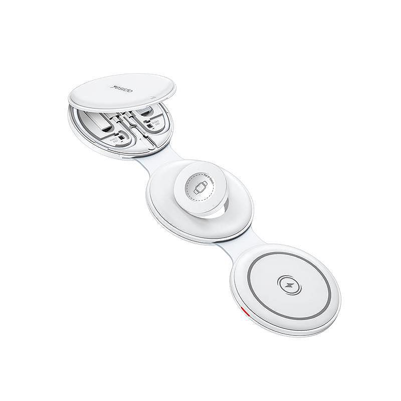 YESIDO INDUCTIVE CHARGER DS29 15W 5IN1 + ACCESSORIES SET WHITE