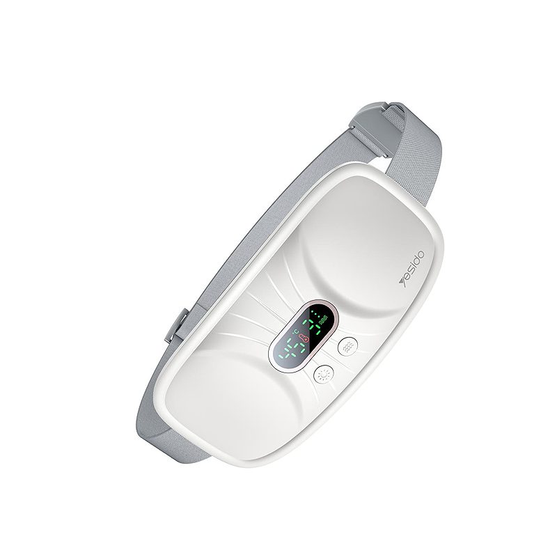 Yesido Menstrual Belt MG28 white 1800mAh with 4-level heat settings & 3 vibration speeds